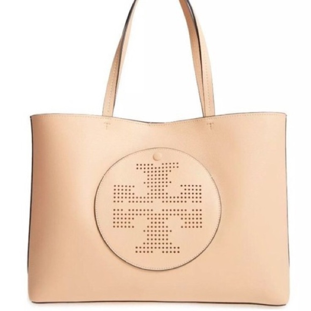 Tory Burch Perforated Logo Tote
